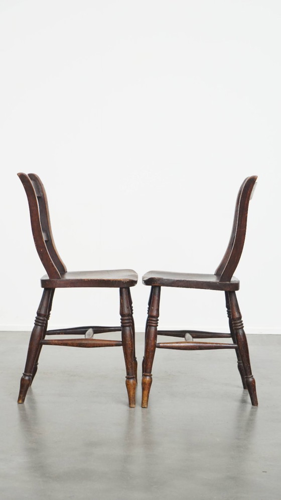 Image 1 of 6 x Antiker englischer Oxford Ess-/Küchenstuhl