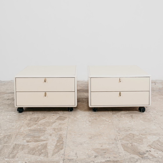 Image 1 of George Coslin Coppia Di Comodini Longato Hennè 1970 Modernariato Design