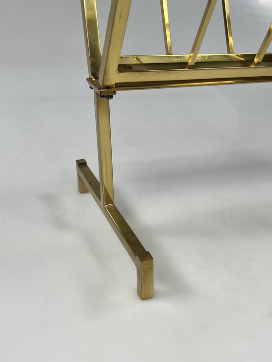 Image 1 of Portariviste vintage Hollywood Regency, ottone, anni '70