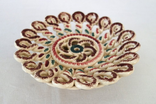 Woven ceramic bowl, Vallauris, France