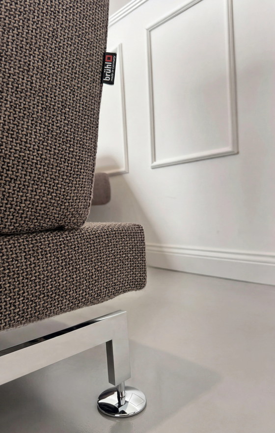 Image 1 of Brühl Moule Ecksofa Stoff Sofa Grau Braun Schlaffunktion