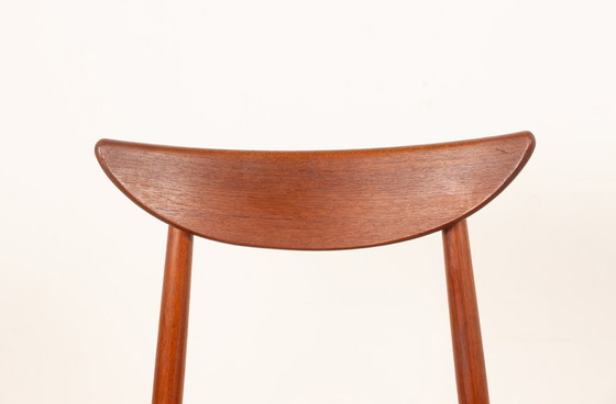 Image 1 of Pair of Danish teak and skai chairs, new, by Harry Ostergaard for Randers Møbelfabrik, 1960.