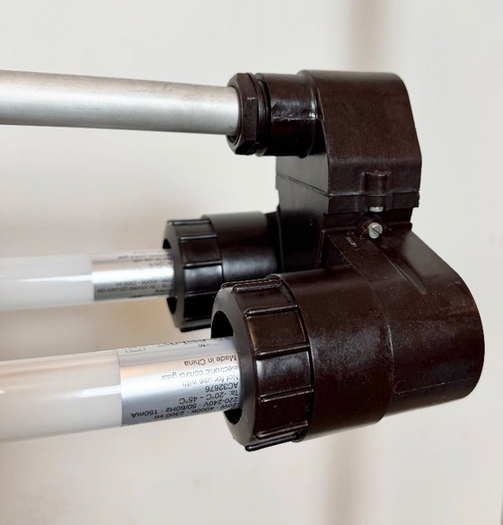 Image 1 of Lampada tubolare grigia industriale di Elektrosvit, anni '70