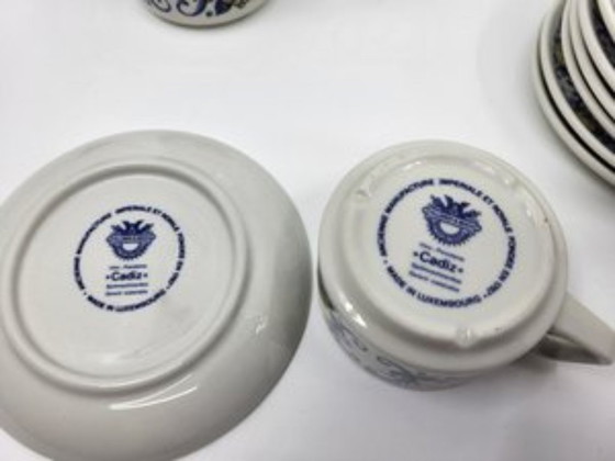 Image 1 of Set di tazze e piattini Villeroy e Boch Cadiz per Clacquesin Francia 1970 Set di 24