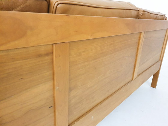 Image 1 of Borge Mogensen per il divano Fredericia "2343" in pelle cognac, Danimarca anni '60