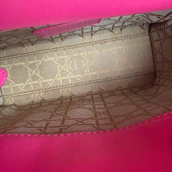 Image 1 of DIOR LADY MINI - CANNAGE LAMSLEER FELROZE GOUDEN BESLAG VERSTELBARE BAND
