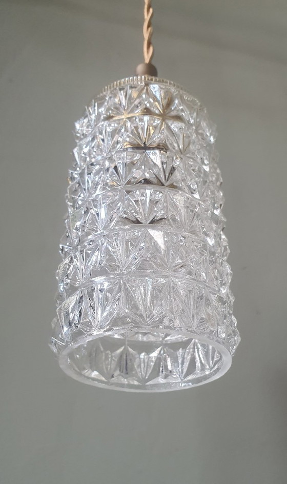 Vintage Getextureerde Hanglamp Midcentury Design. – Hanglampen, Brass (photo 10 of 12)