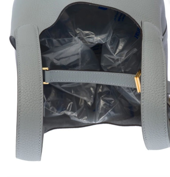 Image 1 of Sac HERMES Picotin en Cuir Gris - 103581
