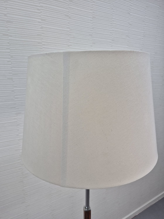 Lampadaire vintage Herda. Lampe sur pied années 60, 70. – Chrome, Textile (photo 10 of 15)