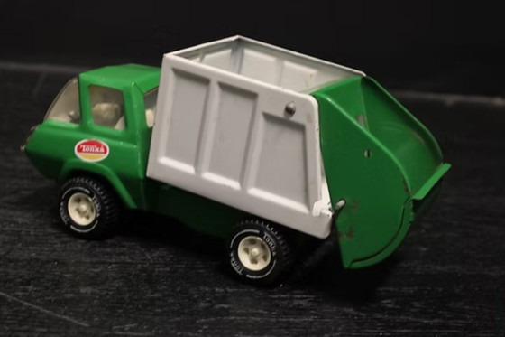 Image 1 of Camion della spazzatura Tonka d'epoca – metallo – anni '70