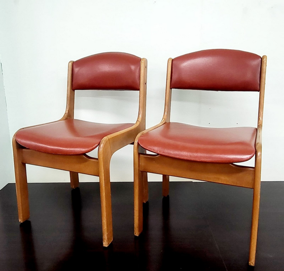 Image 1 of Vintage Eetkamerstoelen (2)