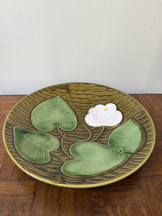 Image 1 of Plat nénuphars Sarreguemines made in France 