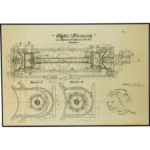 Vintage hand-drawn technique, 1925