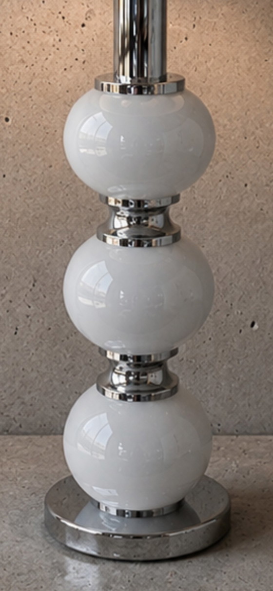 Sölken Leuchten tafel lamp Space Age – Tafellampen, Glas, Textiel (photo 3 of 5)