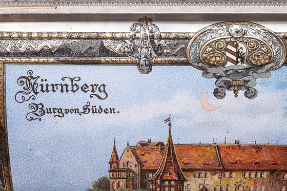 Image 1 of Tinplate biscuit tin by Otto Schmidt