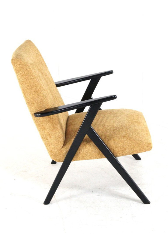 Image 1 of Fauteuil 'De Lier' Vintage Nieuw Gestoffeerd