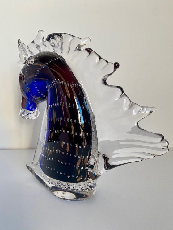 Image 1 of Vetro di Murano – Testa di Cavallo Grande – 24 cm – 2,5 kg