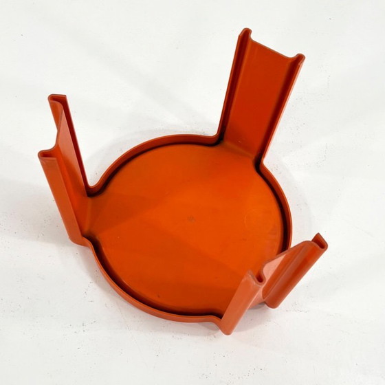 Image 1 of Mesa auxiliar naranja de Giotto Stoppino para Kartell, años 70