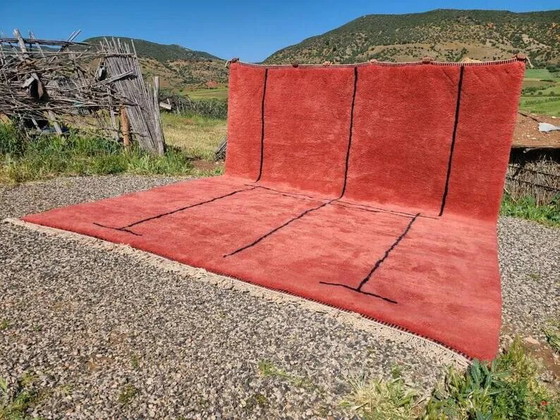 Grandissimo tappeto Mrirt Marocchino rosso terracotta 400x400 cm – Tappeti, Lana, Cotone, Modern (photo 9 of 13)