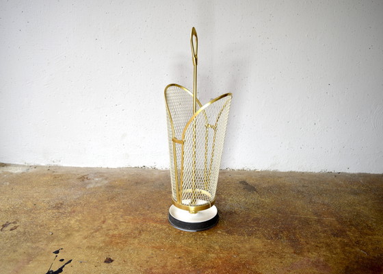 Image 1 of Vintage Metalen Paraplubak Schirmständer 1950