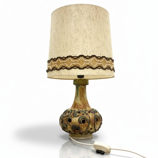 Lampe de table rétro en céramique, design studio, années 1970