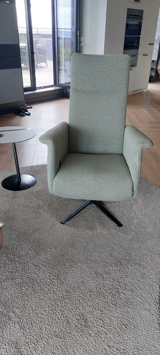 Montel: 1 relax fauteuil model Support (large). Bekleding stof, stofgroep E, Milton, kleur eucalyptus (groen).kleur eucal