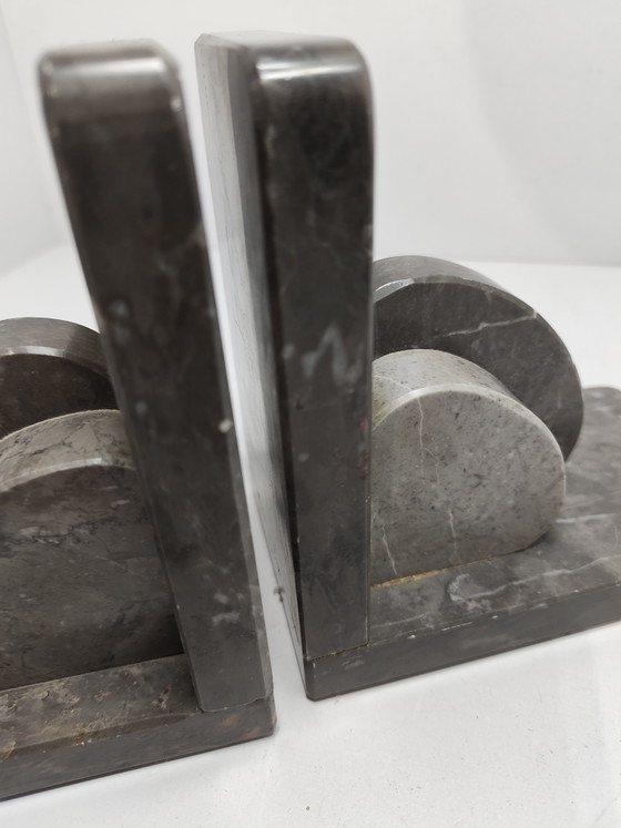 Art Deco marble bookends – Magazine rack, Stone (photo 8 of 9)