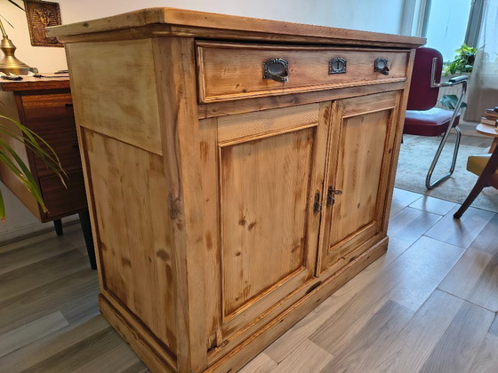 Image 1 of Antique chest of drawers made of pine wood