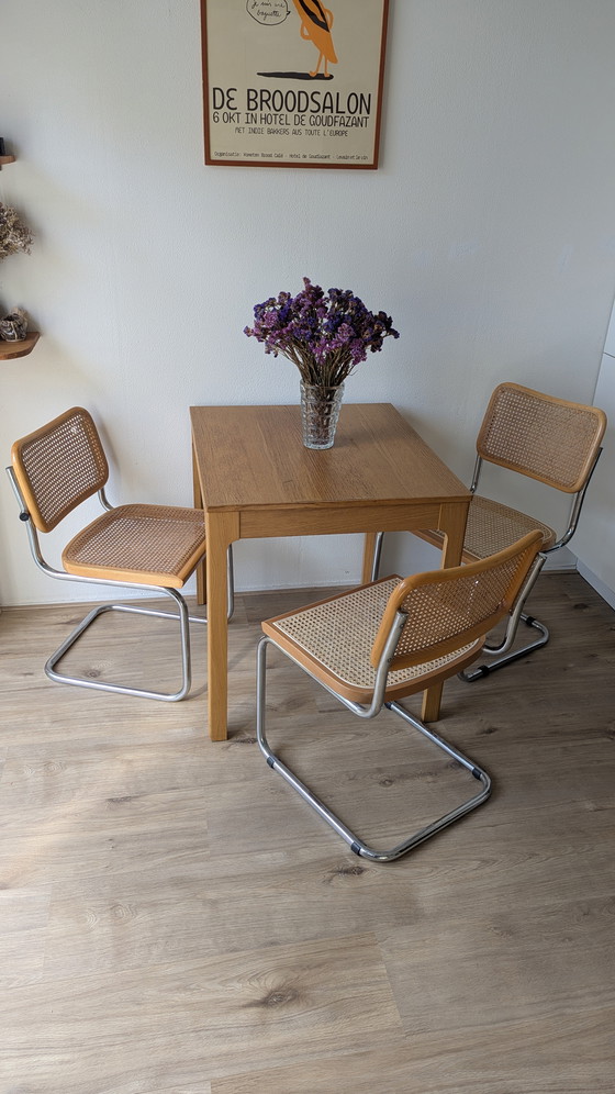 Image 1 of Set aus 3 Marcel Breuer Rattanstühlen B32