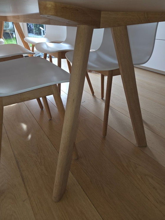 HAY Copenhague CPH30 dining table 250x90, white/soaped oak, Wood (photo 10 of 11)
