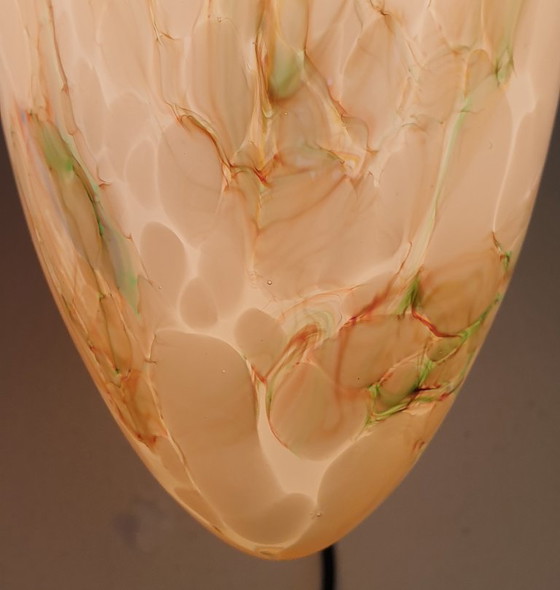 Image 1 of Art-Deco-Wandleuchte aus Opalglas