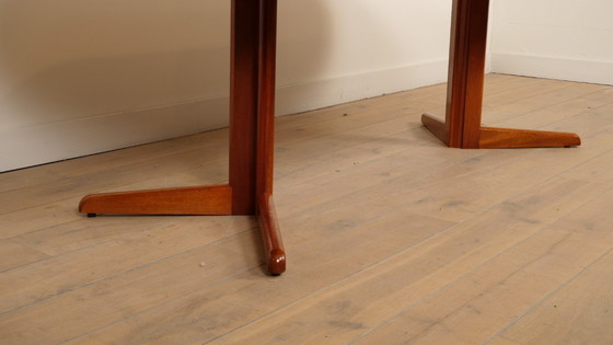 Image 1 of Tavolo da pranzo rotondo vintage | Allungabile | Bramin | Teak