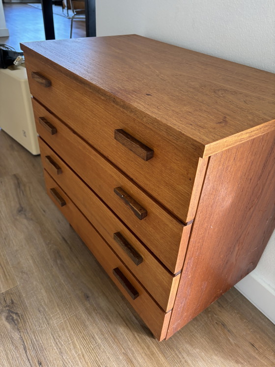 Cassettiera a Parete Vintage in Teak Danese – Vintage Deens Teak, Cassettiere, Wood (photo 7 of 10)