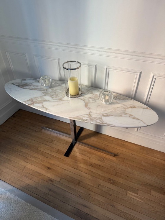 Image 1 of MINOTTI - Catlin Console Rodolfo Dordoni Arabescato Purple Marble - L 150 cm