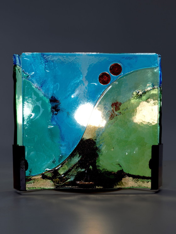 Image 1 of Glas in lood tafellamp