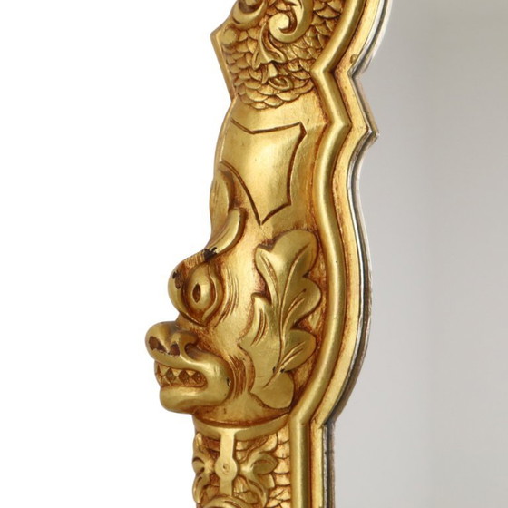 Image 1 of Grote Houten Spiegel Rococo Stijl 124cm