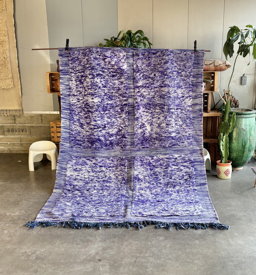 Purple Moroccan Modern Wool Rug 210X310 Cm