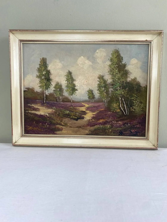 Pintura "Camino en el brezal" – Pinturas y dibujos, Wood (photo 2 of 22)