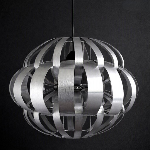 Max Sauze Pendant Lamp - France, ca. 1960 – hanglampen, Aluminium