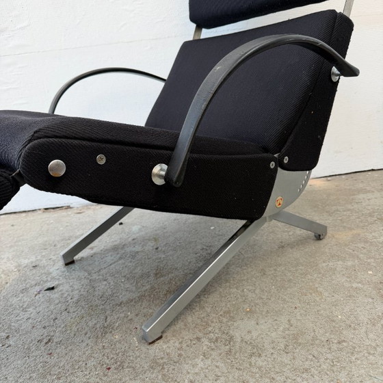 Poltrona Tecno P40 - Struttura in metallo, rivestimento nero – Poltrone, Textile (photo 2 of 13)