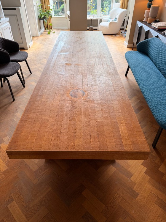 Image 1 of Piet Hein Eek oak canteen table