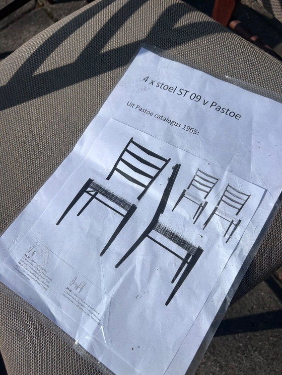 Image 1 of 4x Cees Braakman Chairs - ST09 for Pastoe - 1965