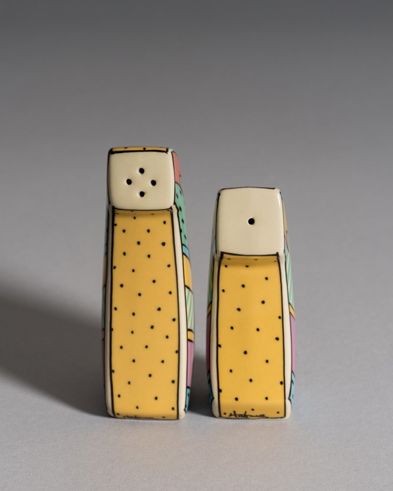 Image 1 of Dorothy Hafner pour Rosenthal Studio Linie, salière et poivrière "Flash", années 1980