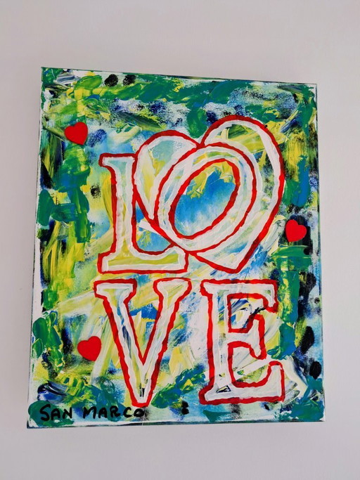 Enzo SAN MARCO - Love Inclusive ® 2 - Urban Jungle - Schilderij van de kunstenaar