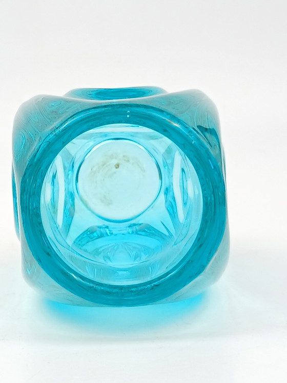 Sklo vase in beautiful blue/green color – Sklo Union, Glass (photo 3 of 7)