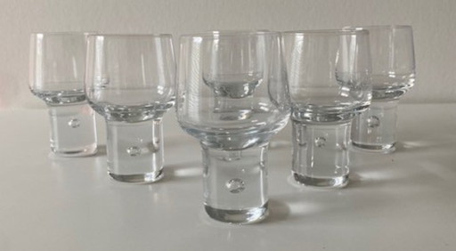 6 eleganti bicchieri da sherry "Mambo" Kosta Sweden Vicke Lindstrand anni '60