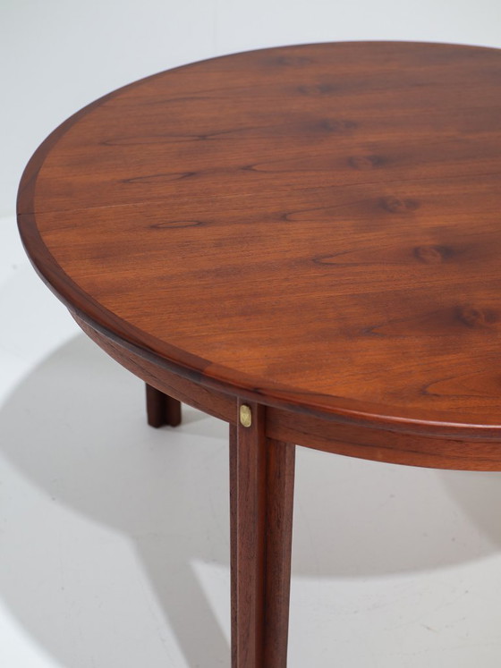 XL Børge Mogensen uitschuifbare eettafel teak Deens 1960s, Hout, Bruin, Mid Century Modern (foto 13 van 15)