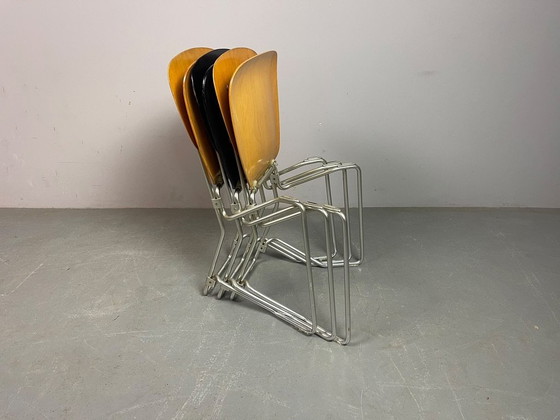 Armin Wirth Aluflex Klap-eetkamerstoelen, 1951 - Set van 3. Zwitserland, jaren 50. Ref.: CH2012 – Klapstoelen (photo 6 of 6)