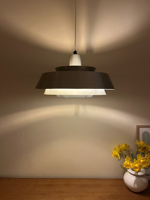 Vintage-Hängeleuchte im dänischen Nova-Stil mit mehrlagigem Design