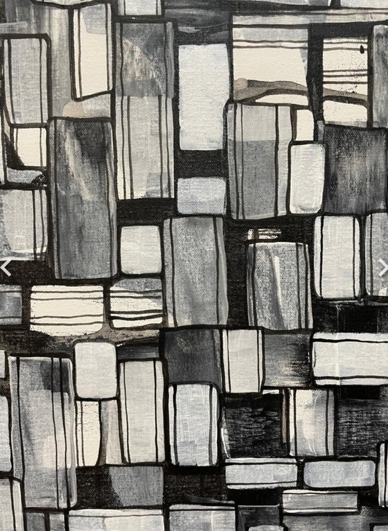 Image 1 of Natia Antadze Abstracte compositie XXL